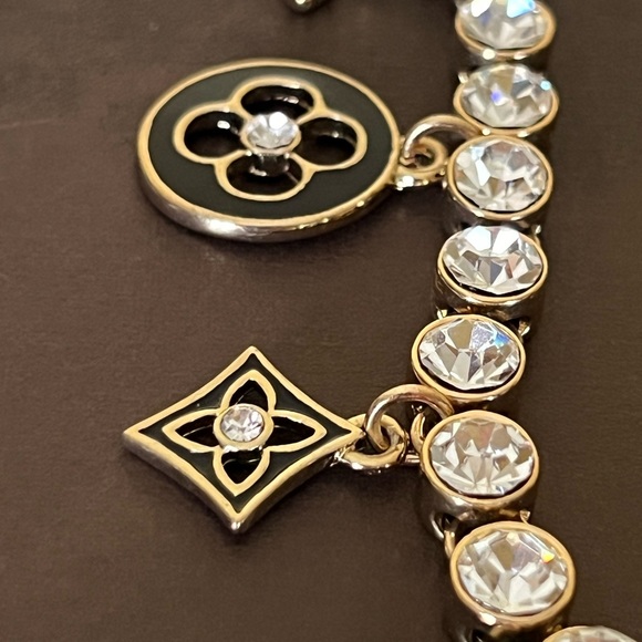 Louis Vuitton Gold Tone Crystal Bracelet - Picture 8 of 10